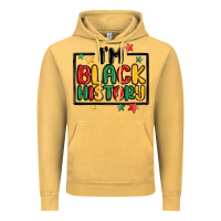 Vintage Mustard i'm black history Vintage Hoodie - MaliasSmallBusiness