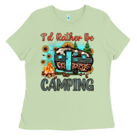 Matcha i'd rather be camping Ladies Tee - JahusDesignShop