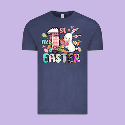 My First Easter Vintage Tee Designed By Maliassmallbusiness