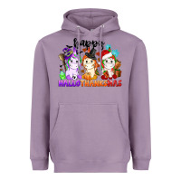 Lavender happy hallothanksmas unicorn Heavyweight Hoodie - CowGirlArtShop