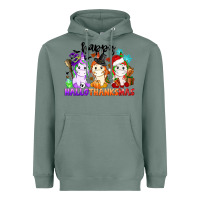 Sage happy hallothanksmas unicorn Heavyweight Hoodie - CowGirlArtShop