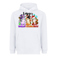 White happy hallothanksmas unicorn Heavyweight Hoodie - CowGirlArtShop