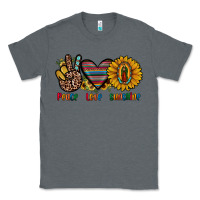 Charcoal Heather peace love sunshine Classic Tee - JahusDesignShop