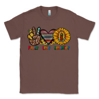 Chestnut peace love sunshine Classic Tee - JahusDesignShop