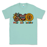 Seafoam peace love sunshine Classic Tee - JahusDesignShop