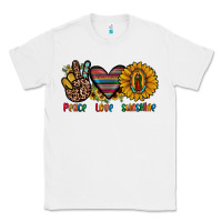 White peace love sunshine Classic Tee - JahusDesignShop