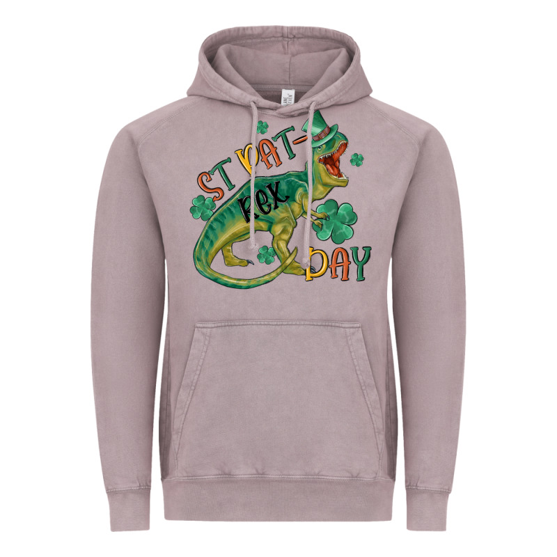 St Patrex Day Vintage Hoodie by MaliasSmallBusiness | Teevron