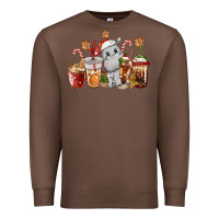 Chestnut hippopotamus coffee cups christmas Premium Sweatshirt - CowGirlArtShop
