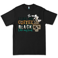 Black i like my coffee black like my soul Premium Tee - Jasminsmagicworld