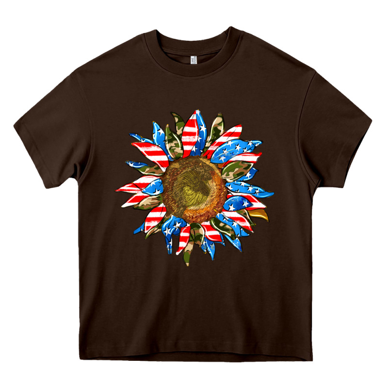 Sunflower Front Heavy Core Tee by AdoDesignShop | Teevron