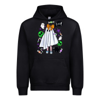 Black cute ghost halloween Urban Hoodie - BundleAndBundleShop
