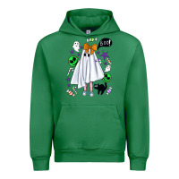 Emerald cute ghost halloween Urban Hoodie - BundleAndBundleShop