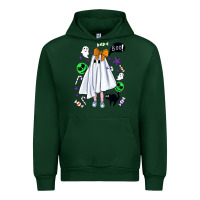 Forest Green cute ghost halloween Urban Hoodie - BundleAndBundleShop