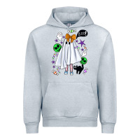 Heather Grey cute ghost halloween Urban Hoodie - BundleAndBundleShop