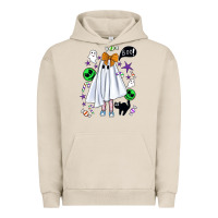 Pigment French Oak cute ghost halloween Urban Hoodie - BundleAndBundleShop