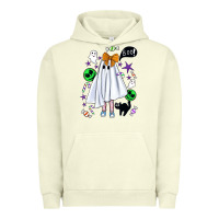 Pigment Pistachio cute ghost halloween Urban Hoodie - BundleAndBundleShop