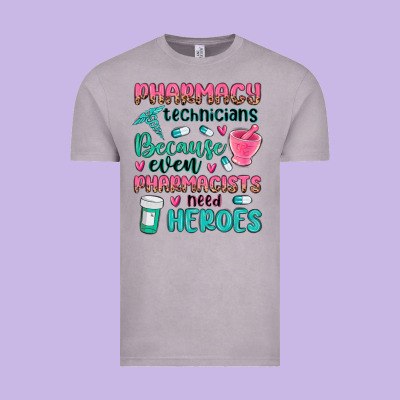 Pharmacy Technicians Vintage Tee Designed By Maliassmallbusiness
