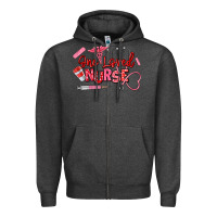 Charcoal Heather one loved nurse Zipper Hoodie - texasbilliewilder