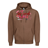Chestnut one loved nurse Zipper Hoodie - texasbilliewilder