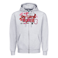 Heather Grey one loved nurse Zipper Hoodie - texasbilliewilder