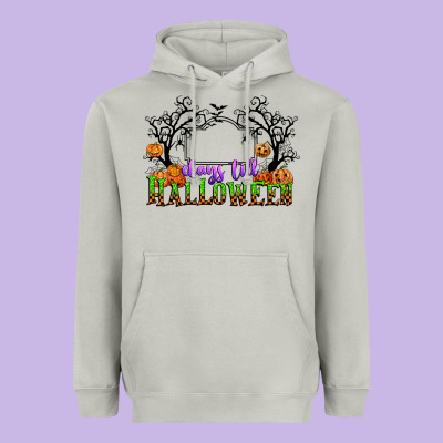 Days Till Halloween Heavyweight Hoodie Designed By Cowgirlartshop