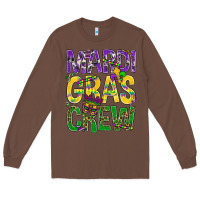 Chestnut Mardi Gras crew Long Sleeve Tee - BundleAndBundleShop