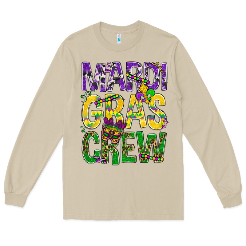 Mardi Gras Crew Long Sleeve Tee by BundleAndBundleShop | Teevron