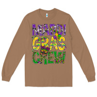 Toasted Coconut Mardi Gras crew Long Sleeve Tee - BundleAndBundleShop