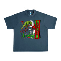 Midnight Navy grinch hand telemetry nurse Urban Heavy Tee - NancyCooperArtShop