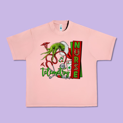 Grinch Hand Telemetry Nurse Urban Heavy Tee Designed By Nancycooperartshop