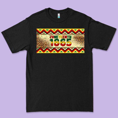 Juneteenth 1865 Leopard Licence Plate Template Premium Tee Designed By Artiststas
