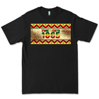 Black juneteenth 1865 leopard licence plate template Premium Tee - Artiststas