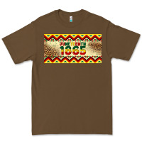 Cacao juneteenth 1865 leopard licence plate template Premium Tee - Artiststas