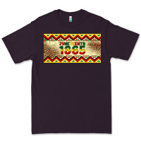 Plum juneteenth 1865 leopard licence plate template Premium Tee - Artiststas