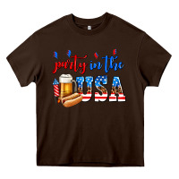 Chocolate Brown party in the usa Heavy Core Tee - AdoDesignShop