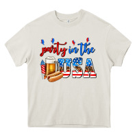 Cream party in the usa Heavy Core Tee - AdoDesignShop