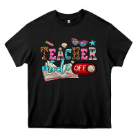 Black teacher mode off Heavy Core Tee - AdoDesignShop