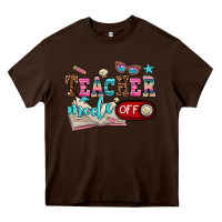 Chocolate Brown teacher mode off Heavy Core Tee - AdoDesignShop