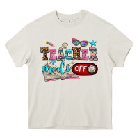 Cream teacher mode off Heavy Core Tee - AdoDesignShop