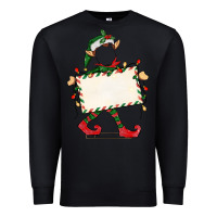 Black customize christmas elf Premium Sweatshirt - CowGirlArtShop