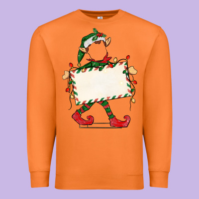 Customize Christmas Elf Premium Sweatshirt Designed By Cowgirlartshop