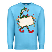 Ocean Blue customize christmas elf Premium Sweatshirt - CowGirlArtShop