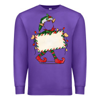 Purple customize christmas elf Premium Sweatshirt - CowGirlArtShop
