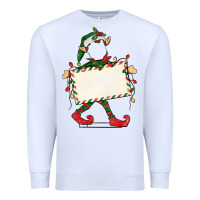 White customize christmas elf Premium Sweatshirt - CowGirlArtShop