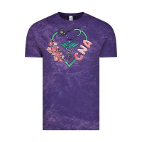 Cloud Purple cna heart Vintage Tee - MaliasSmallBusiness