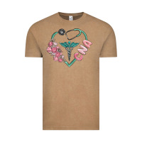 Vintage Coffee cna heart Vintage Tee - MaliasSmallBusiness