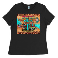 Black camping vibes Ladies Tee - JahusDesignShop