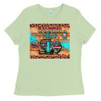 Matcha camping vibes Ladies Tee - JahusDesignShop