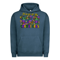 Pigment Midnight Navy happy crawdi gras mardi gras crawfish Urban Hoodie - FaDigitalArtStudio