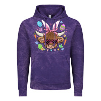 Cloud Purple easter cow Vintage Hoodie - MaliasSmallBusiness